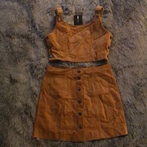 Thrills ya corduroy set brown